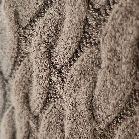 EVOLUTION By Cyrus Women's Gray Knitted Long Sleeve Asymetrical Fall Sweater M - Picture 4 of 9